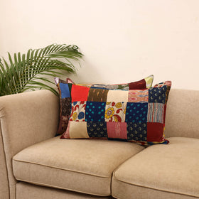 Set of 2 patchwork pillow covers 28 - handcrafted