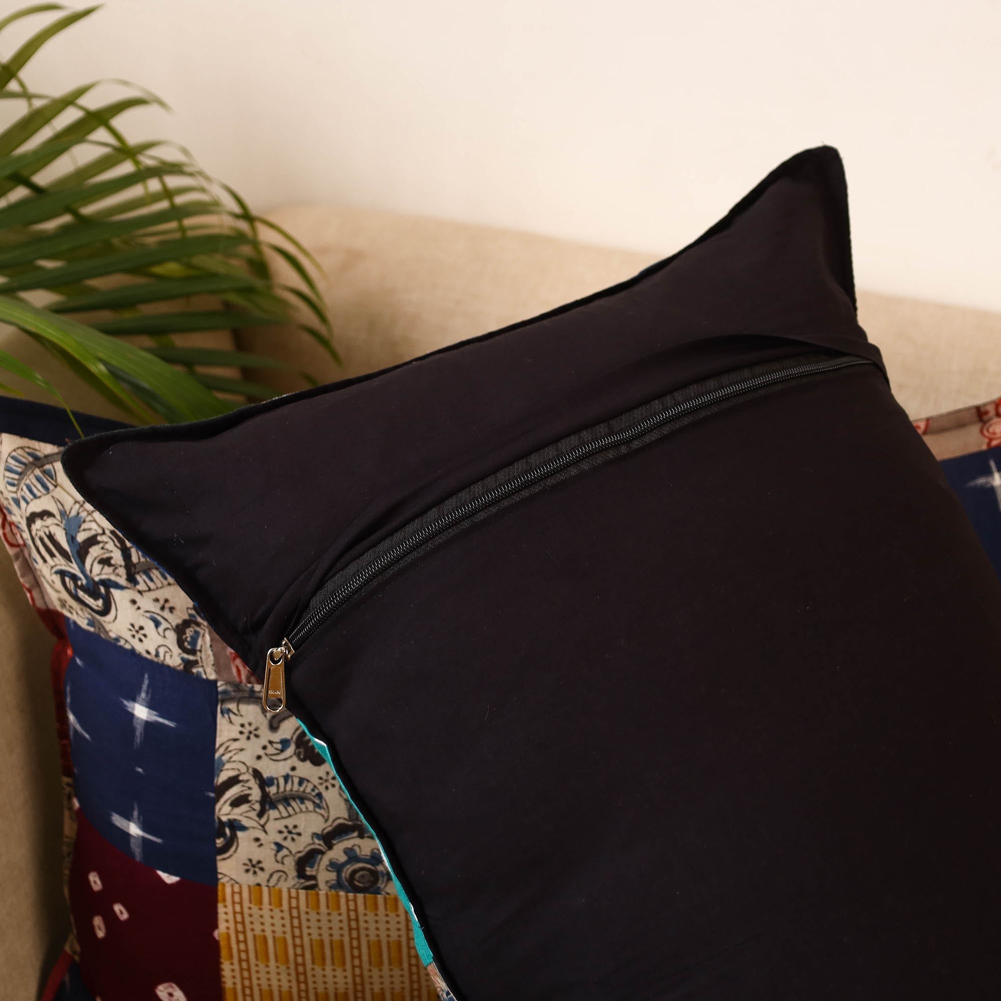 Set of 2 patchwork pillow covers 28 - handcrafted