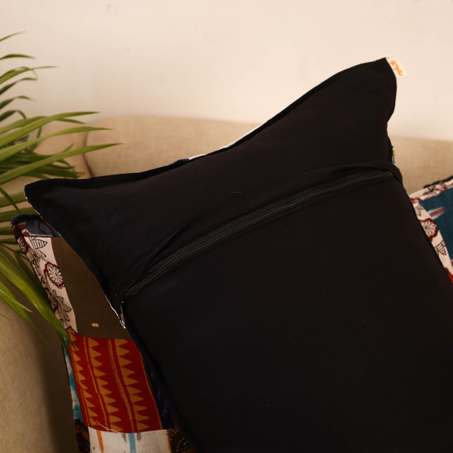 Set of 2 patchwork pillow covers 28 - handcrafted