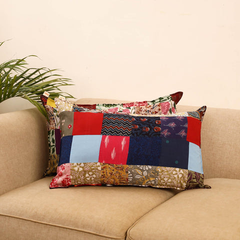 Set of 2 patchwork pillow covers 29 - handcrafted