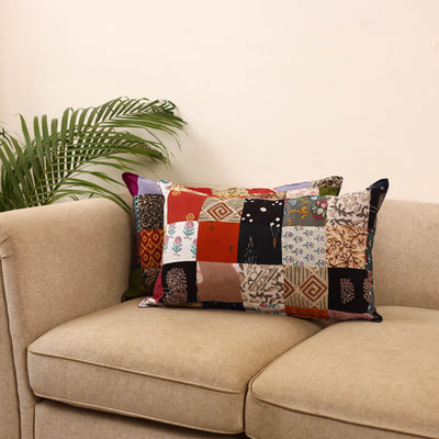 Set of 2 patchwork pillow covers 29 - handcrafted