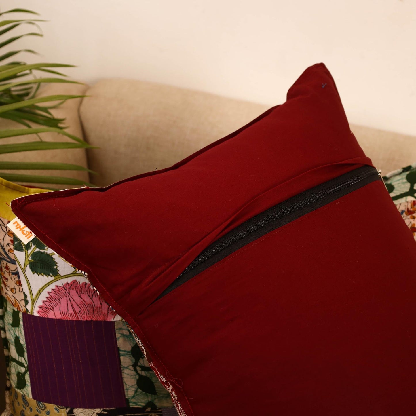 Set of 2 patchwork pillow covers 29 - handcrafted