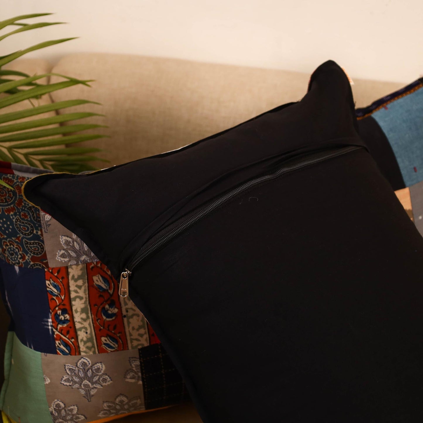 Set of 2 patchwork pillow covers 30 - handcrafted