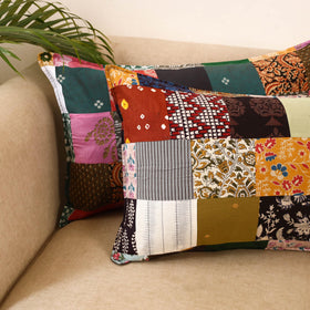 Set of 2 patchwork pillow covers 30 - handcrafted