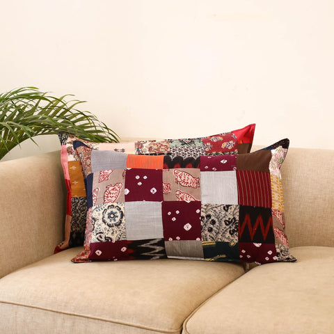 Set of 2 patchwork pillow covers 31 - handcrafted