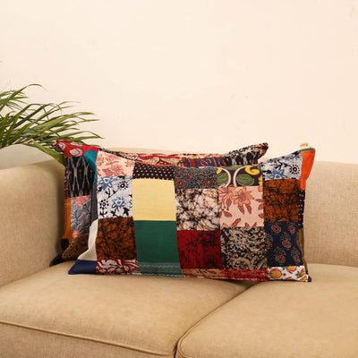 Set of 2 patchwork pillow covers 31 - handcrafted