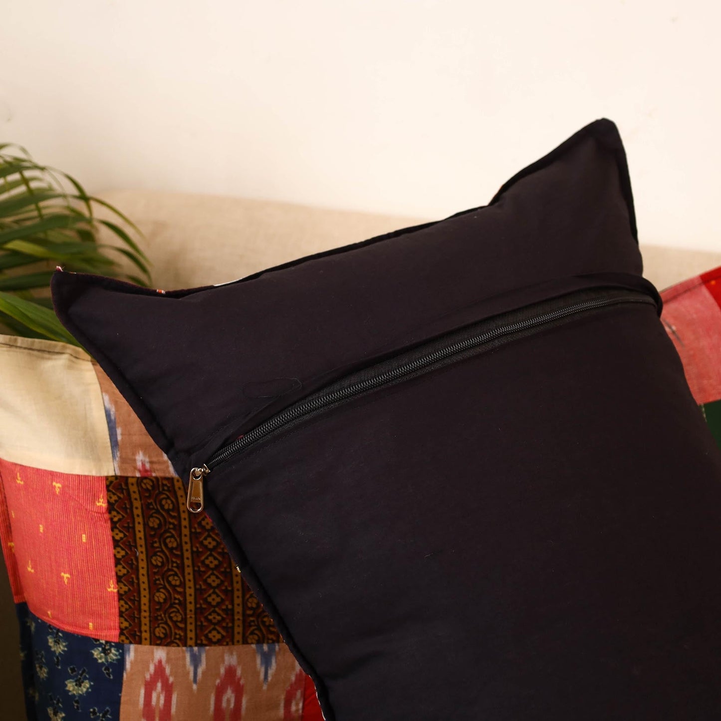 Set of 2 patchwork pillow covers 32 - handcrafted