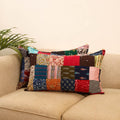 Set of 2 patchwork pillow covers 32 - handcrafted
