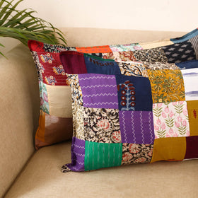 Set of 2 patchwork pillow covers 33 - handcrafted