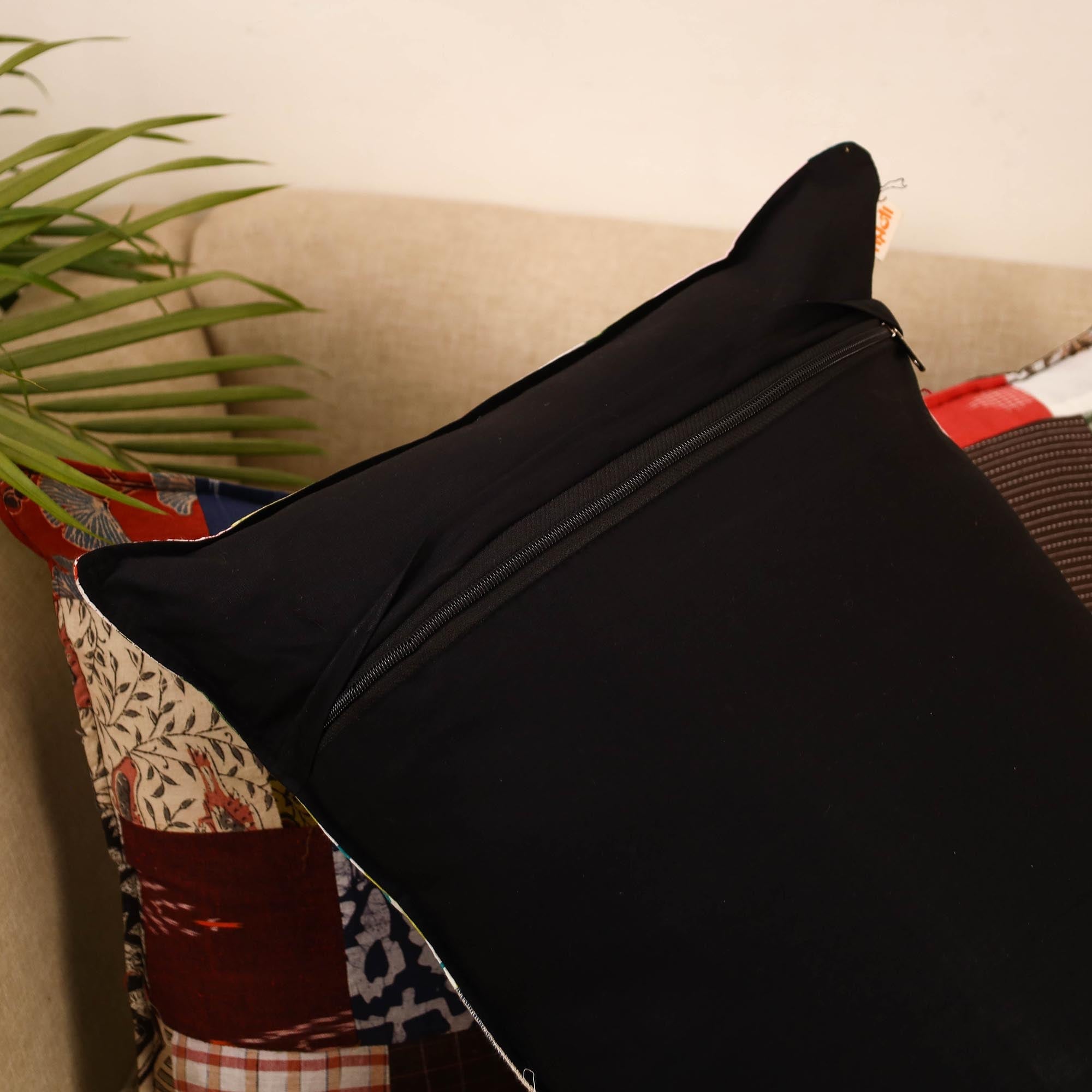 Set of 2 patchwork pillow covers 33 - handcrafted