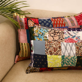 Set of 2 patchwork pillow covers 37 - handcrafted