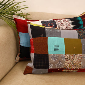 Set of 2 patchwork pillow covers 39 - handcrafted