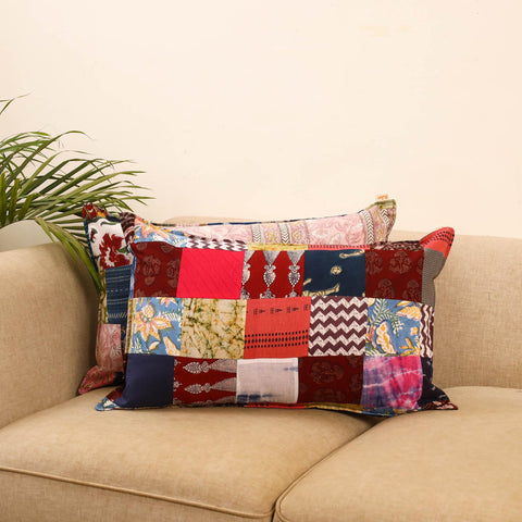 Set of 2 patchwork pillow covers 41 - handcrafted