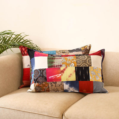 Set of 2 patchwork pillow covers 42 - handcrafted