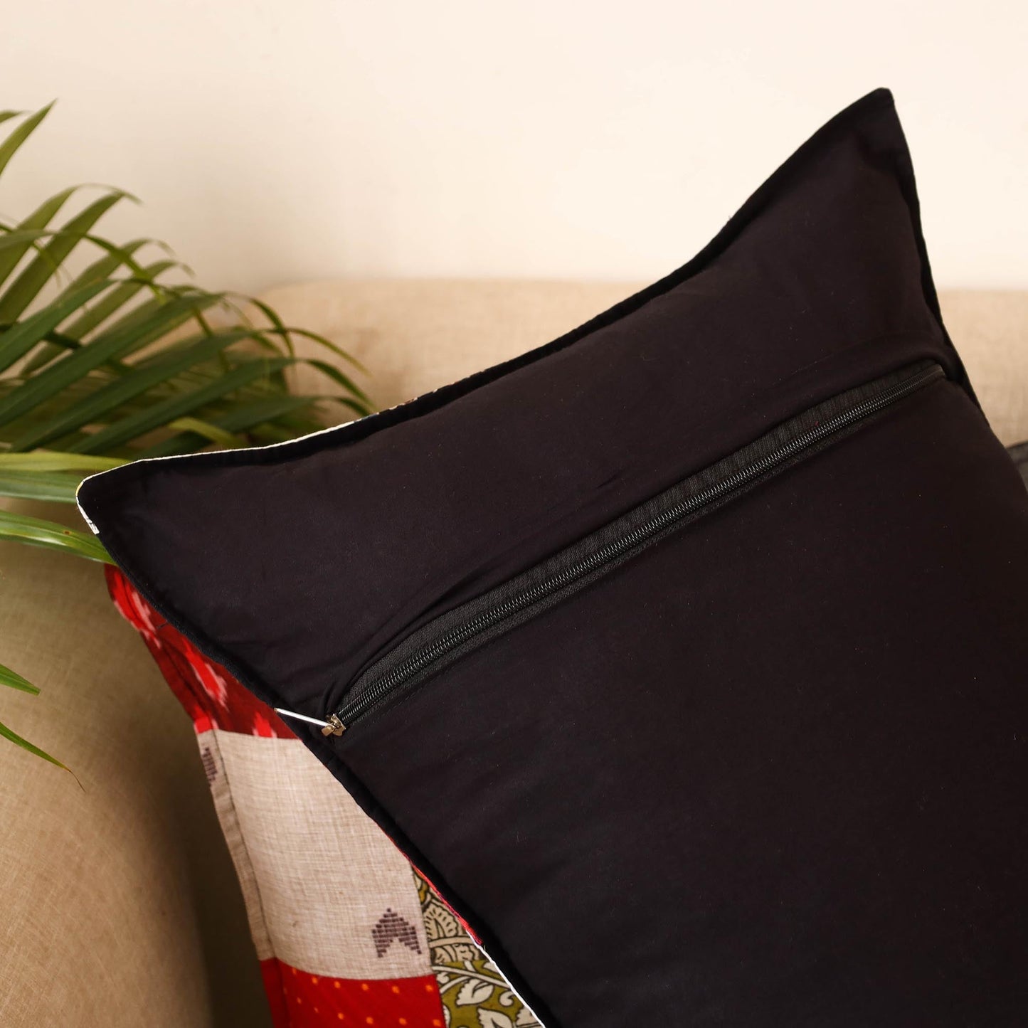 Set of 2 patchwork pillow covers 42 - handcrafted