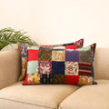 Set of 2 patchwork pillow covers 43 - handcrafted