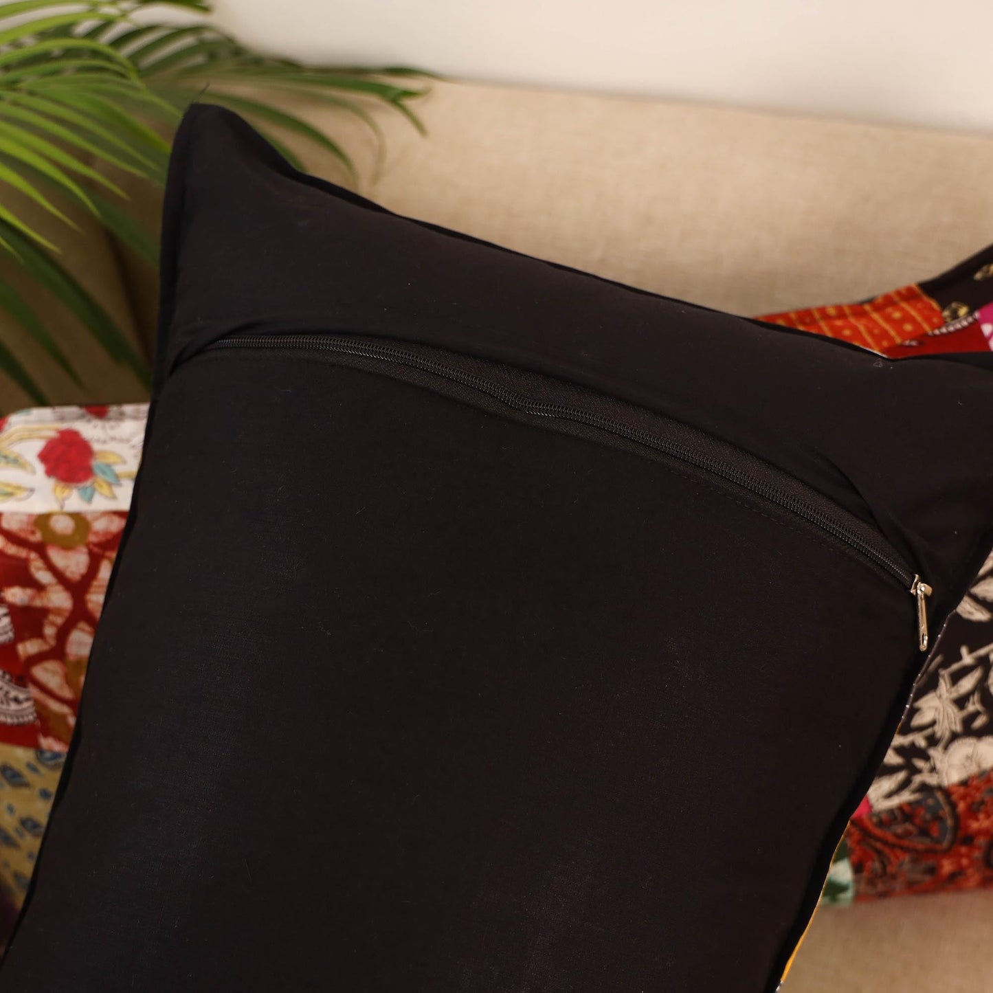 Set of 2 patchwork pillow covers 43 - handcrafted