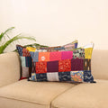 Set of 2 patchwork pillow covers 44 - handcrafted