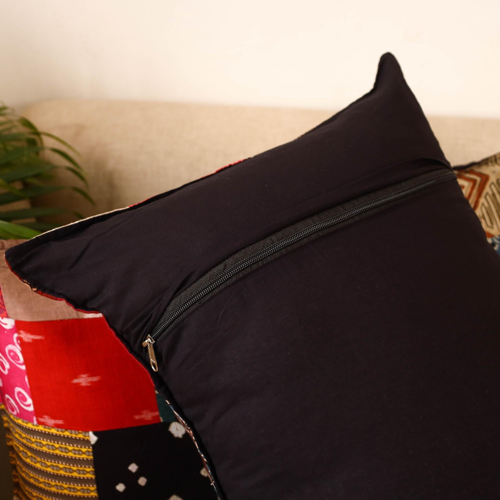 Set of 2 patchwork pillow covers 46 - handcrafted