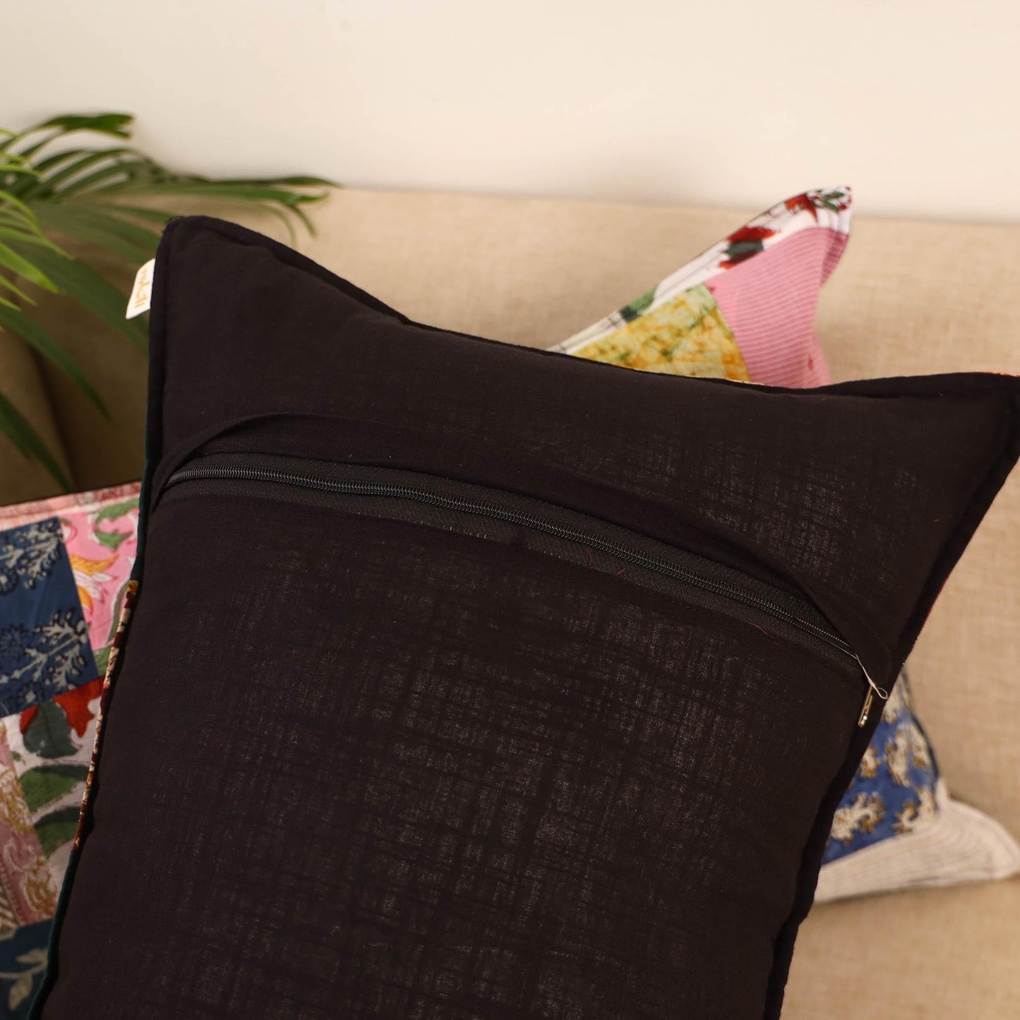 Set of 2 patchwork pillow covers 49 - handcrafted