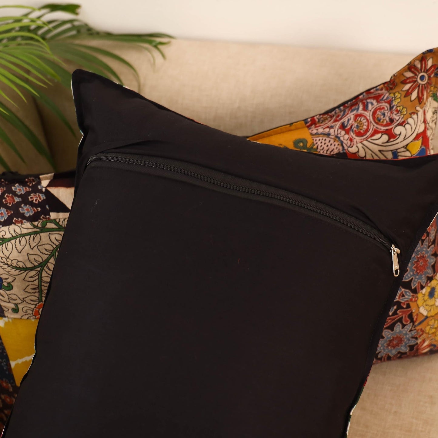 Set of 2 patchwork pillow covers 50 - handcrafted