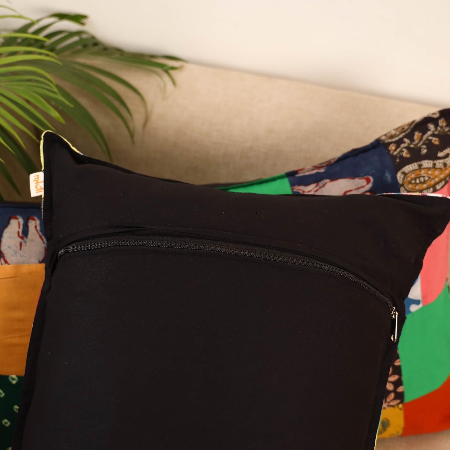 Set of 2 patchwork pillow covers 52 - handcrafted