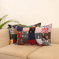 Set of 2 patchwork pillow covers 52 - handcrafted