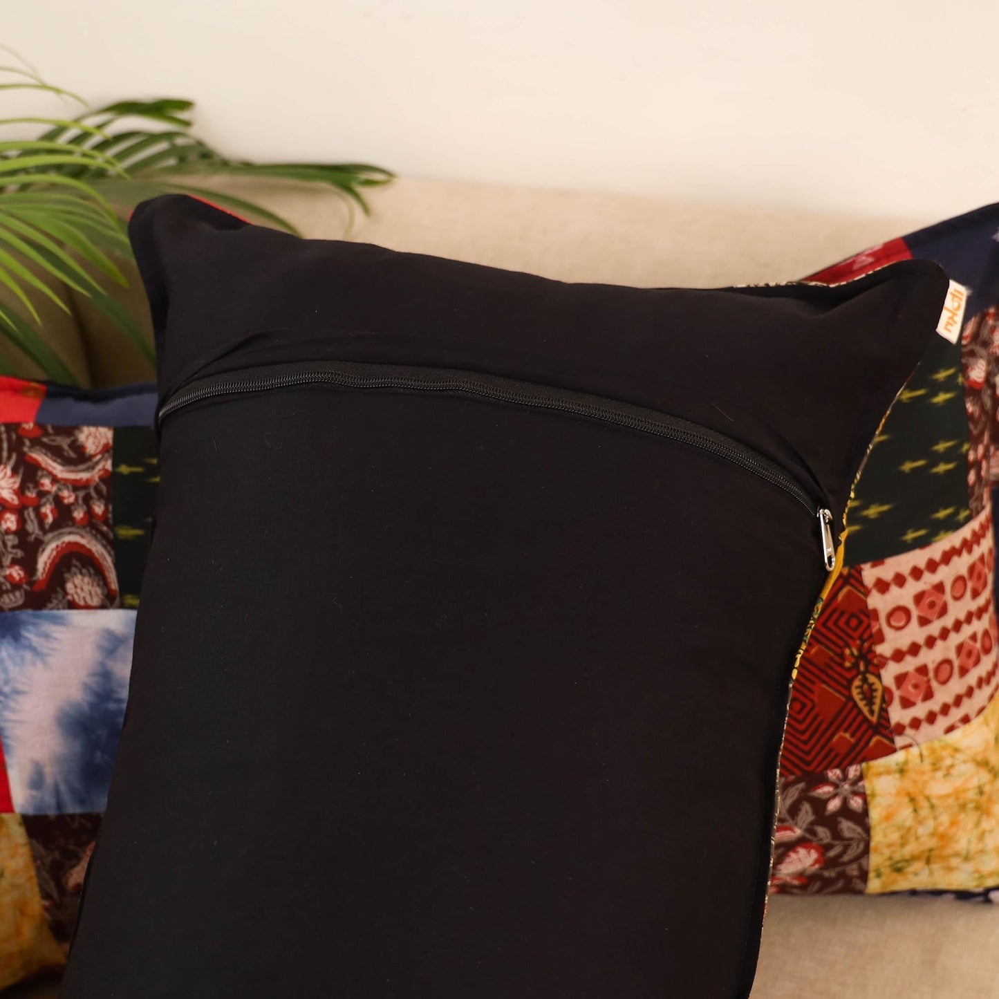 Set of 2 patchwork pillow covers 54 - handcrafted