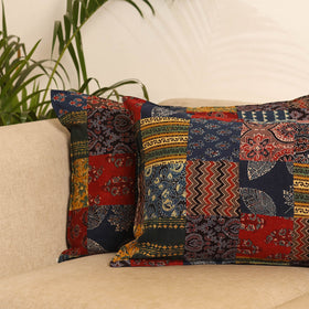 Multicolor - set of 2 patchwork pillow covers 57