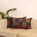 Multicolor - set of 2 patchwork pillow covers 57