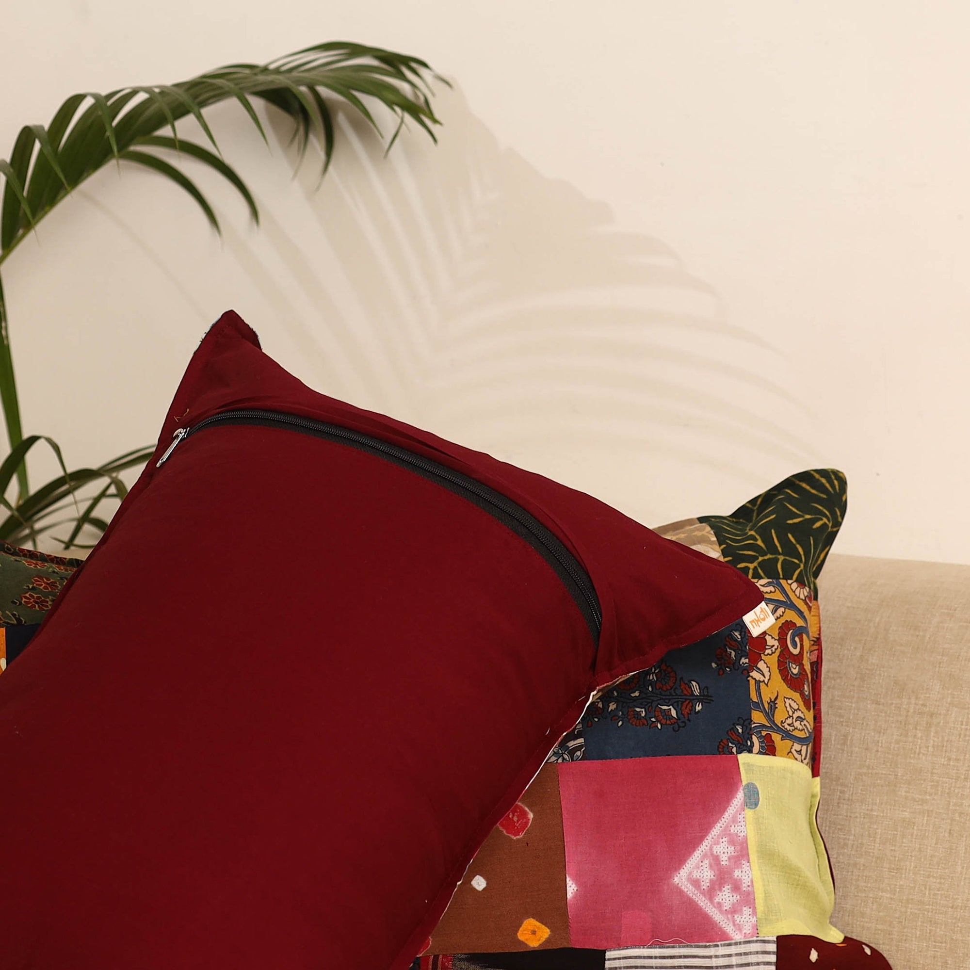 Multicolor - set of 2 patchwork pillow covers 58