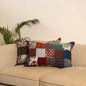 Multicolor - set of 2 patchwork pillow covers 60