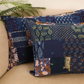 Set of 2 patchwork pillow covers 60 - handcrafted