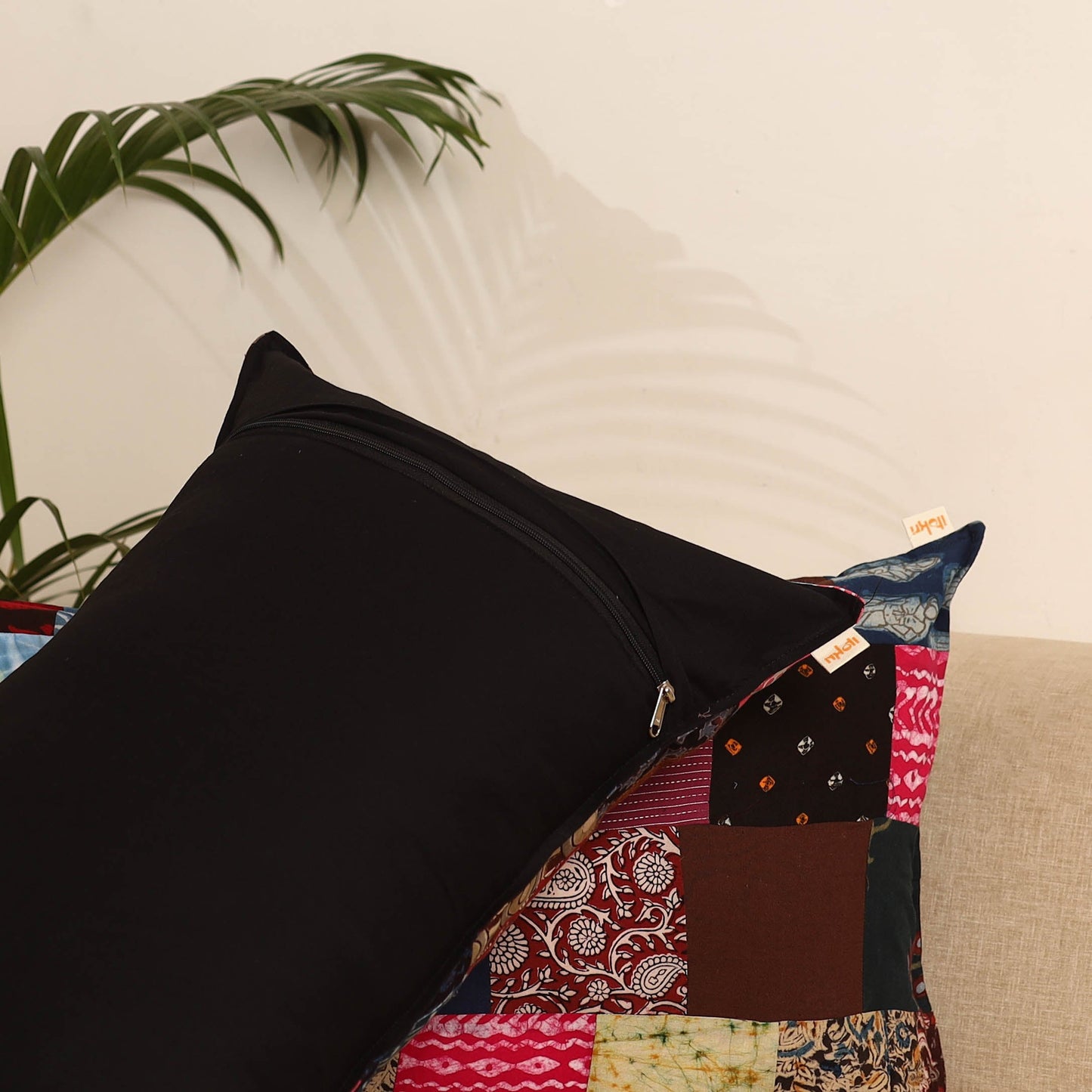 Multicolor - set of 2 patchwork pillow covers 65