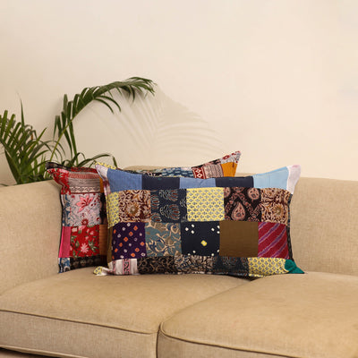 Multicolor - set of 2 patchwork pillow covers 66