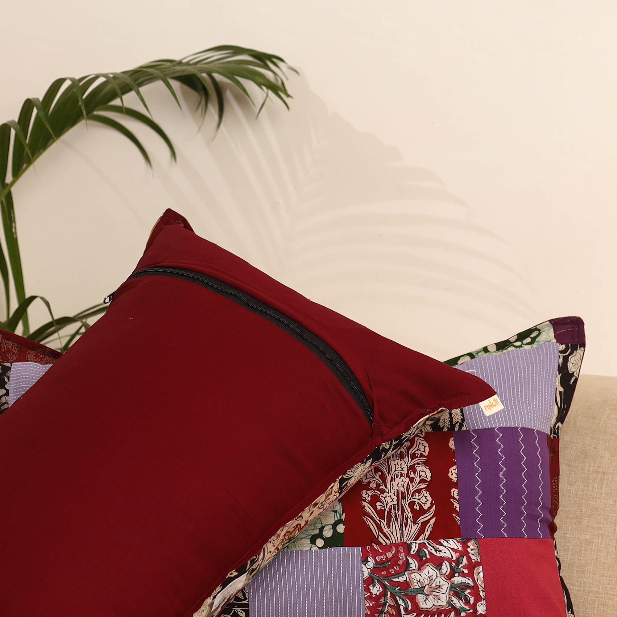 Multicolor - set of 2 patchwork pillow covers 68