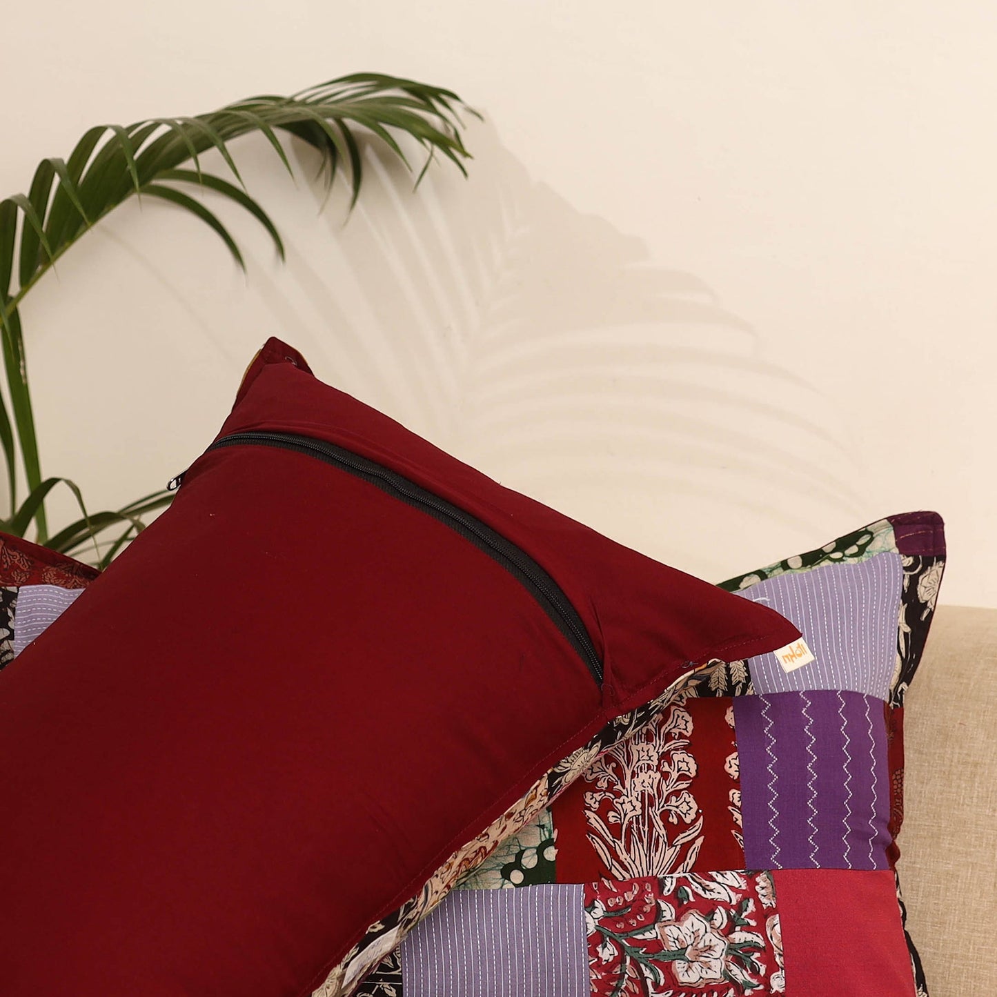 Multicolor - set of 2 patchwork pillow covers 68