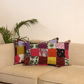 Multicolor - set of 2 patchwork pillow covers 68