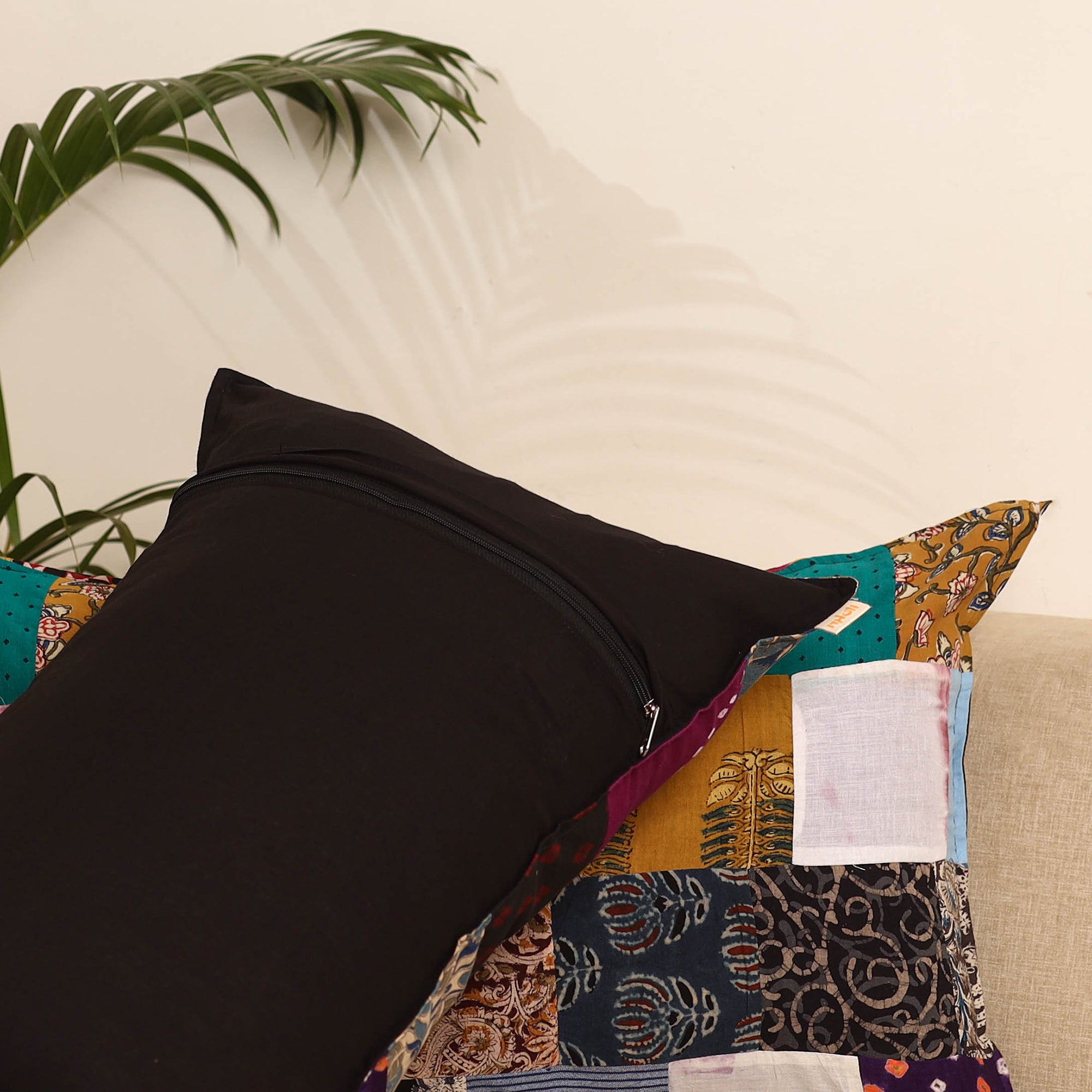 Multicolor - set of 2 patchwork pillow covers 72