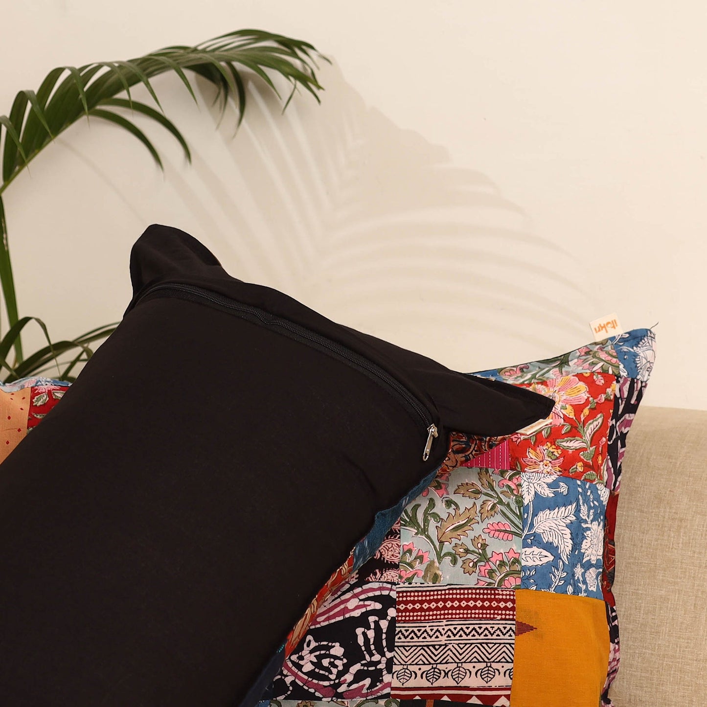 Multicolor - set of 2 patchwork pillow covers 73