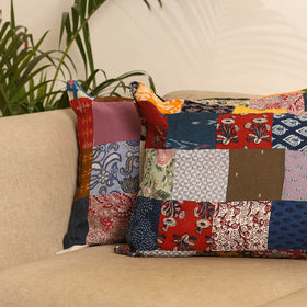 Multicolor - set of 2 patchwork pillow covers 75