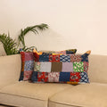Multicolor - set of 2 patchwork pillow covers 75