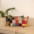 Multicolor - set of 2 patchwork pillow covers 77