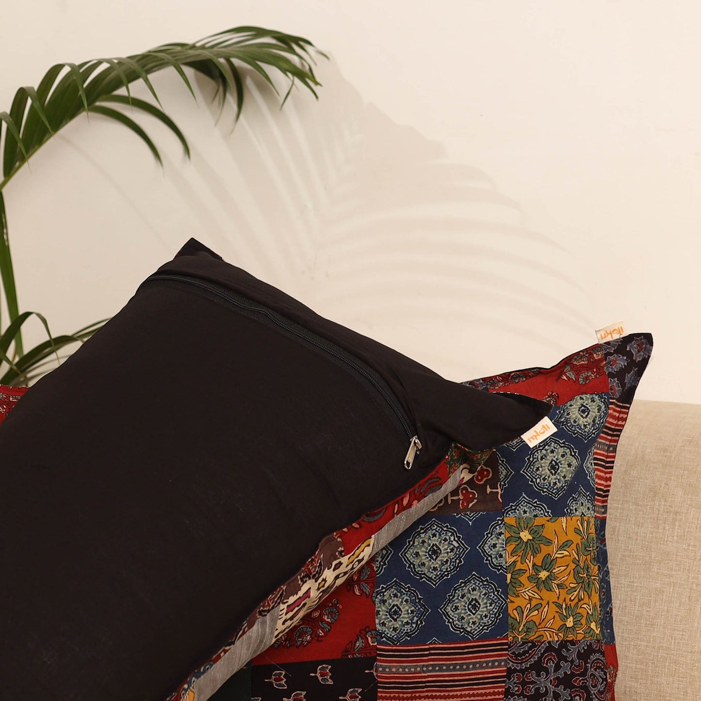 Multicolor - set of 2 patchwork pillow covers 78