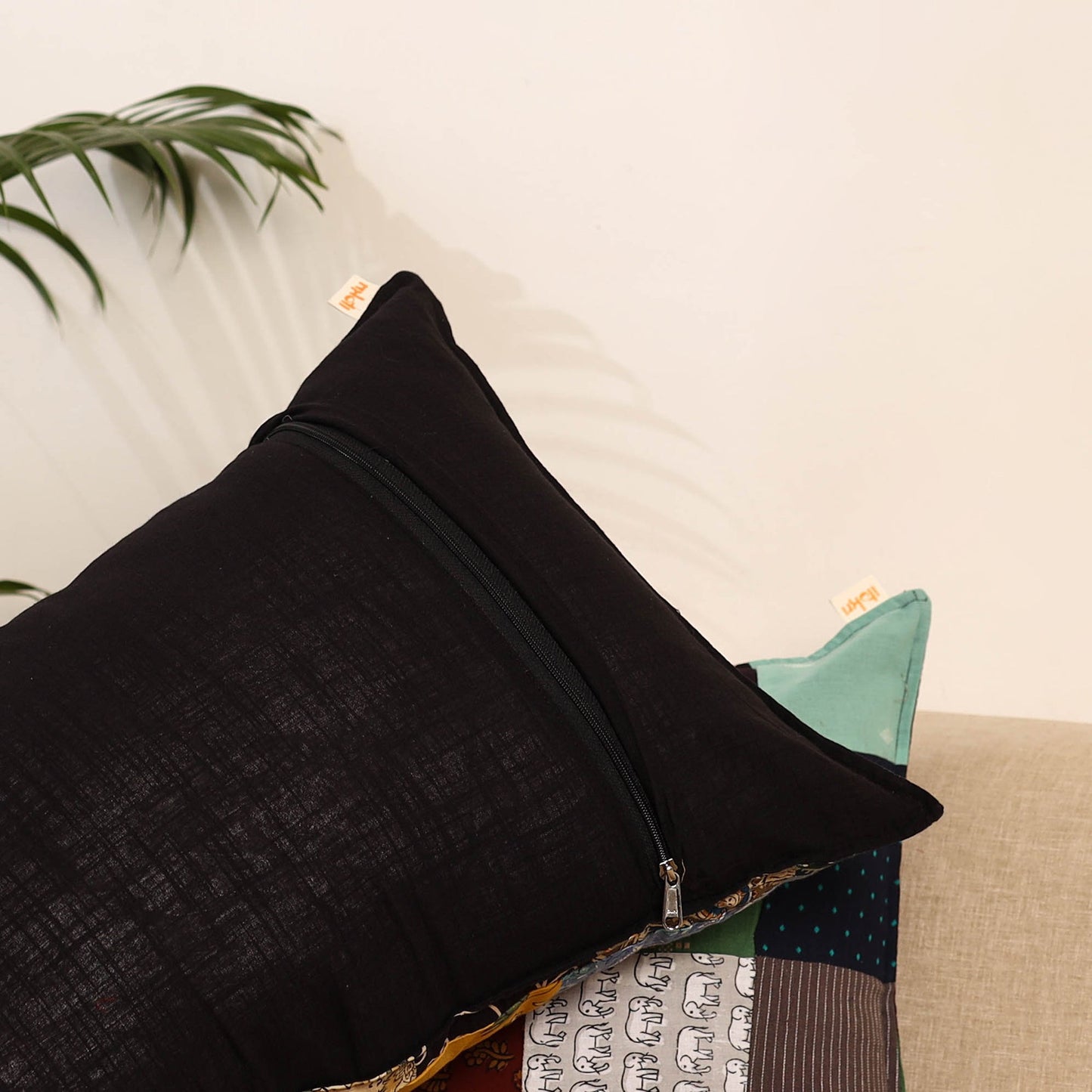 Multicolor - set of 2 patchwork pillow covers 83