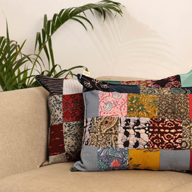 Multicolor - set of 2 patchwork pillow covers 83