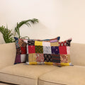 Multicolor - set of 2 patchwork pillow covers 86