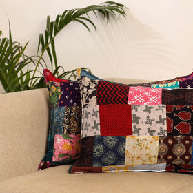 Multicolor - set of 2 patchwork pillow covers 87