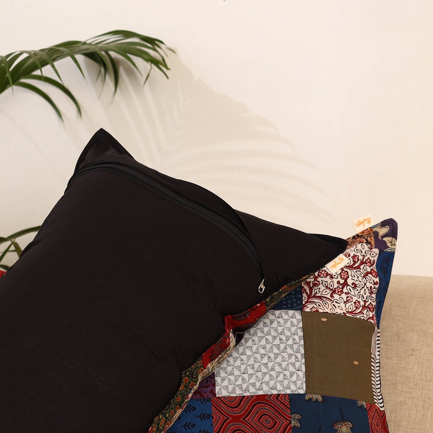 Multicolor - set of 2 patchwork pillow covers 91