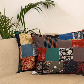 Multicolor - set of 2 patchwork pillow covers 96
